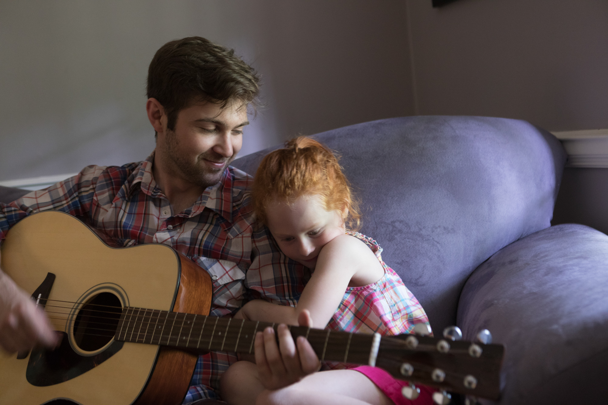 Father and Daughter with Guitar
